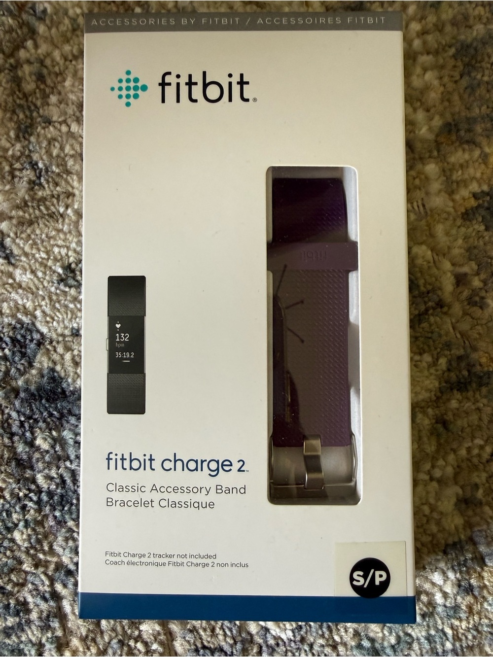 fitbit Charge 2 Replacement Classic Band - Blue Accent